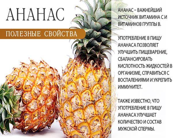 Ананас: польза и вред для здоровья мужчин, влияние на потенцию