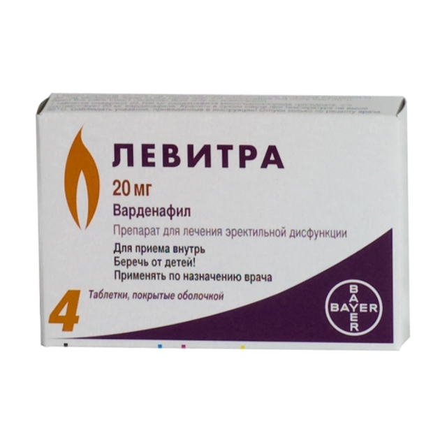 Левитра: инструкция по применению, цена, отзывы
