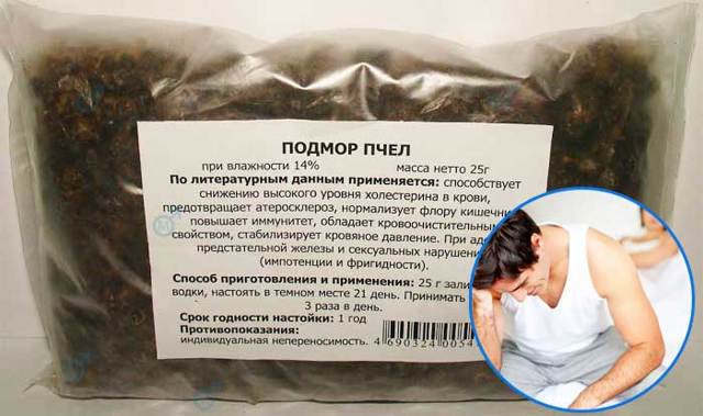 Пчелиный подмор для потенции мужчин: рецепты и отзывы