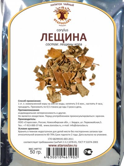 Лещина при простатите: лечение, рецепты с корой и листьями, отзывы