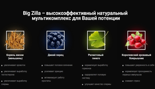 Капли для потенции big zilla: как принимать, где купить, отзывы врачей