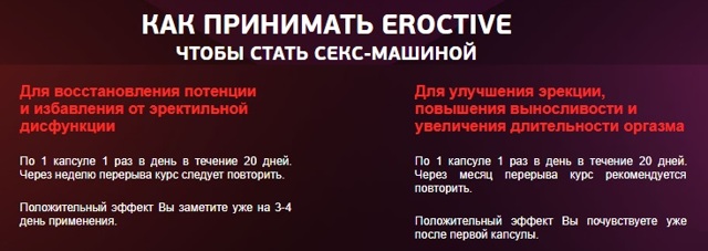 eroctive (ЭРОКТИВ) для потенции: отзывы, цена и где купить, инструкция