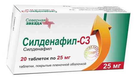 Что это за таблетки Силденафил с3: инструкция и отзывы, цена